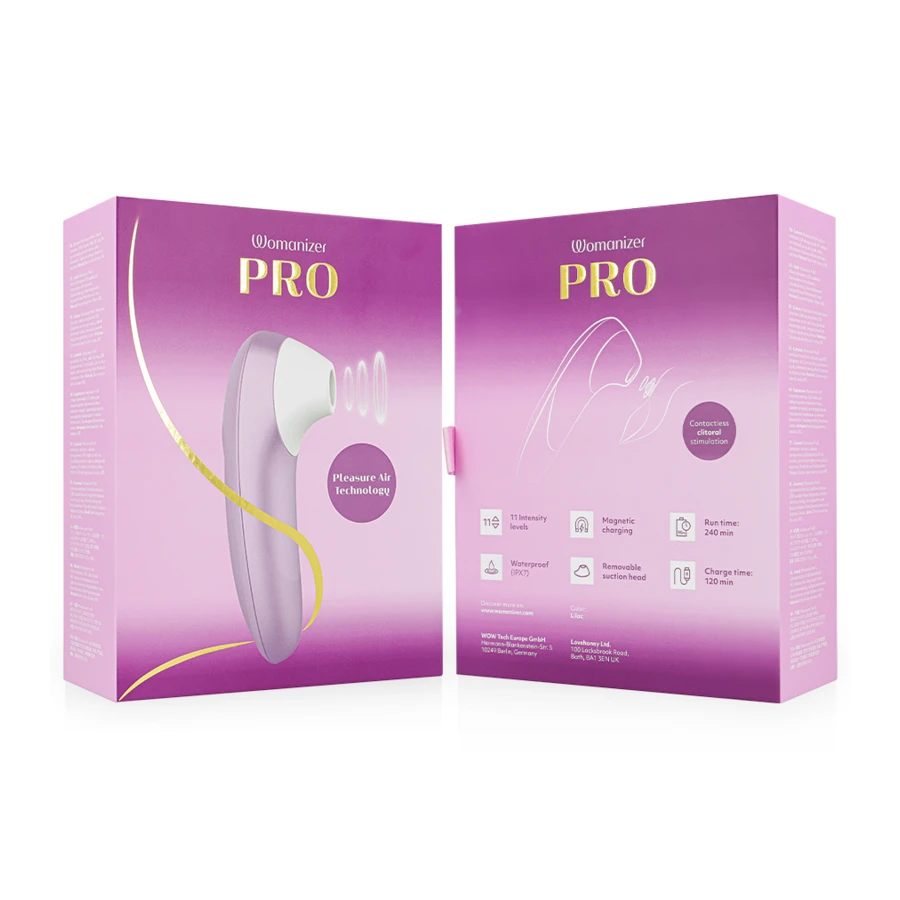 WOMANIZER - PRO VIBRANT CLITORAL STIMULATOR LILAC