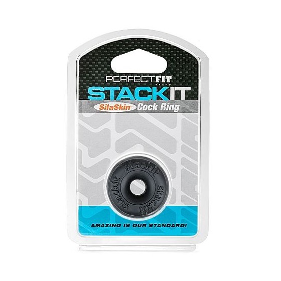 PERFECT FIT BRAND - STACK IT COCK RING PRETO