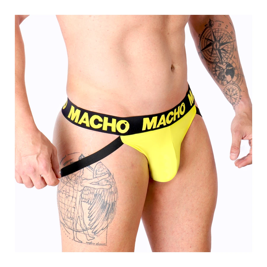 MACHO - MX25A JOCK LYCRA YELLOW