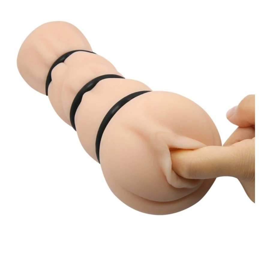 CRAZY BULL - MASTURBATING SLEEVE WITH RINGS - VAGINA