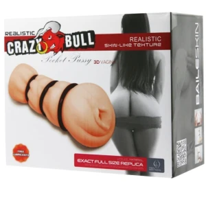 CRAZY BULL - МАСТУРБАЦИОННАЯ ОБОЛОЧКА С КОЛЬЦАМИ - ВАГИНА