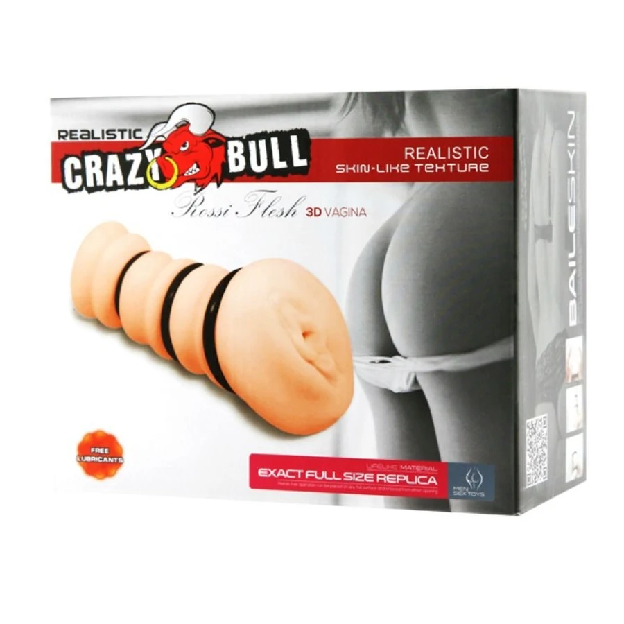CRAZY BULL - MASTURBATING SLEEVE WITH RINGS  - VAGINA MODEL 2