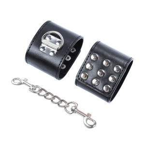 OHMAMA FETISH WRIST RESTRAINTS SNAP FASTEN METAL