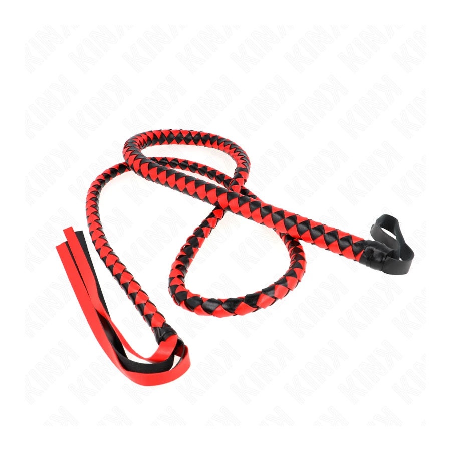 KINK - RED LONG SNAKE WHIP 210 CM