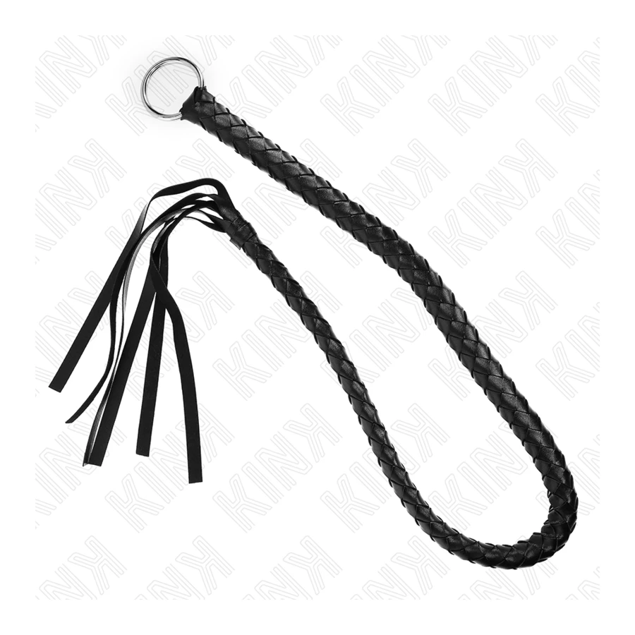 KINK - SNAKE WHIP WITH BLACK HAND RING 65 CM