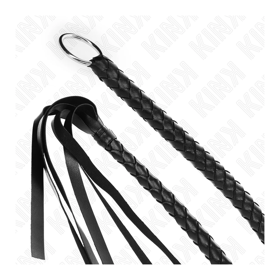 KINK - SNAKE WHIP WITH BLACK HAND RING 65 CM