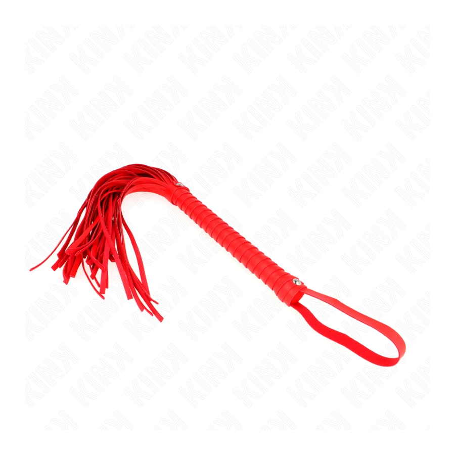 KINK - WHIP WITH RED TEXTURED HANDLE 48.5 CM