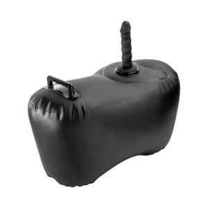 FETISH FANTASY SERIES - BODY DOCK INFLATABLE LOVE SEAT WITH DILDO 69.2 CM BLACK