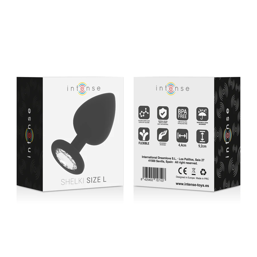 INTENSE SHELKI L PLUG ANAL BLACK