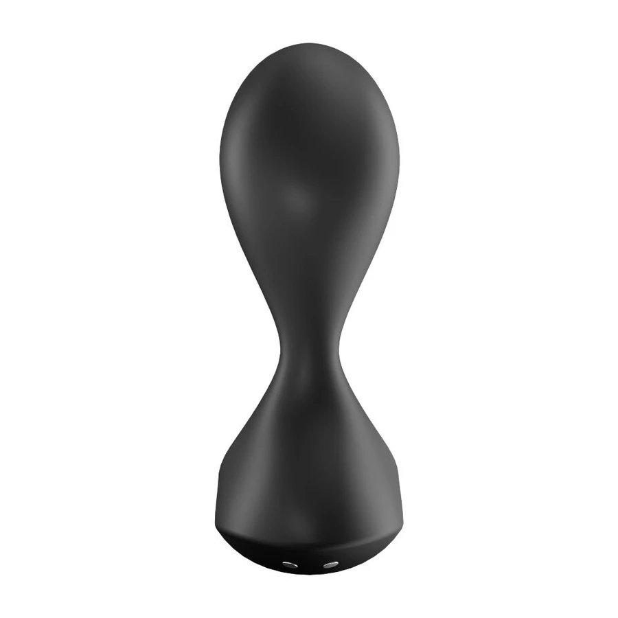 SATISFYER SWEET SEAL VIBRATING PLUG APP - BLACK