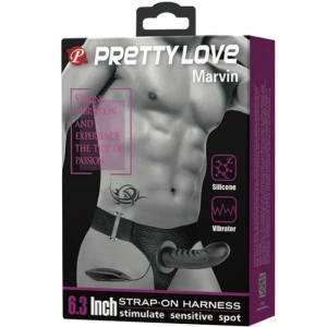 PRETTY LOVE MARVIN ВИБРИРУЮЩИЙ СТРАПОН И ПОЛОСТЬ ДЛЯ ДИЛДО