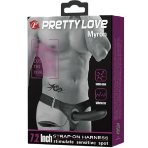 PRETTY LOVE MYRON ВИБРИРУЮЩИЙ СТРАПОН И ПОРОШКОВЫЙ ФАЛЛОС