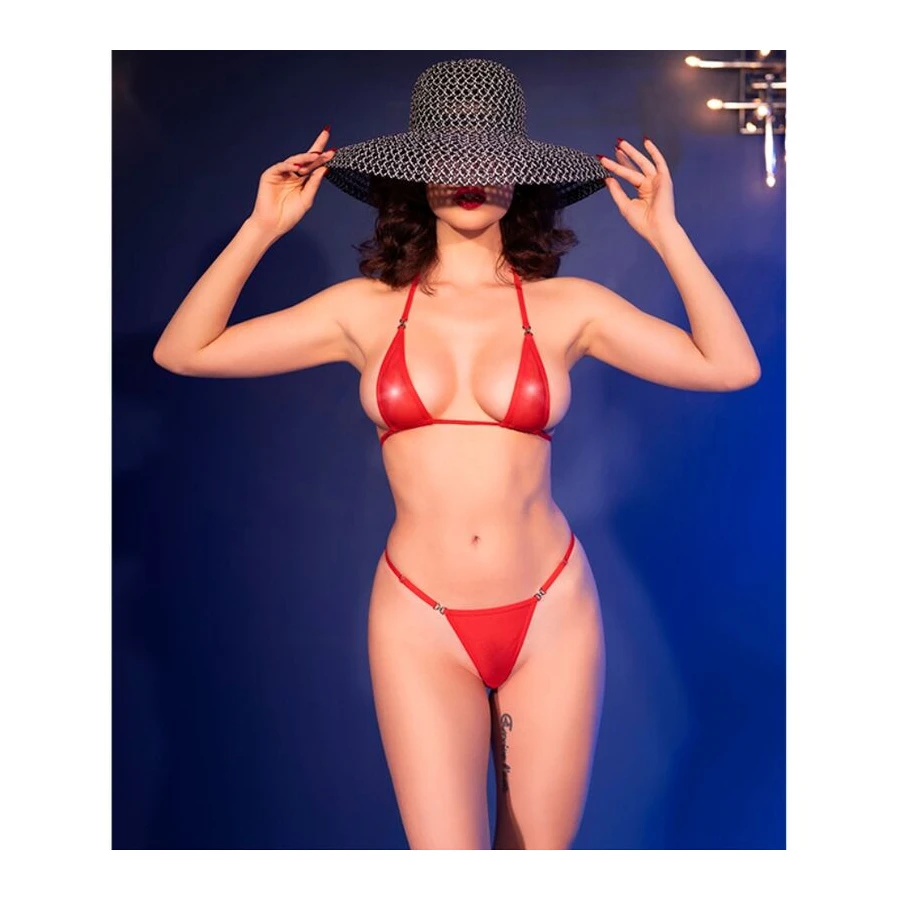 CHILIROSE - CR 4840 MICRO BIKINI RED S/M