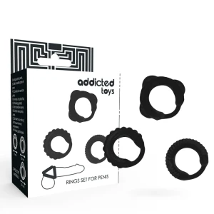 НАБОР КОЛЕЦ ADDICTED TOYS ЧЕРНЫЙ