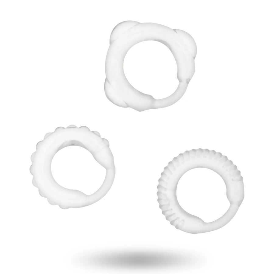 ADDICTED TOYS  C-RING SET CLEAR