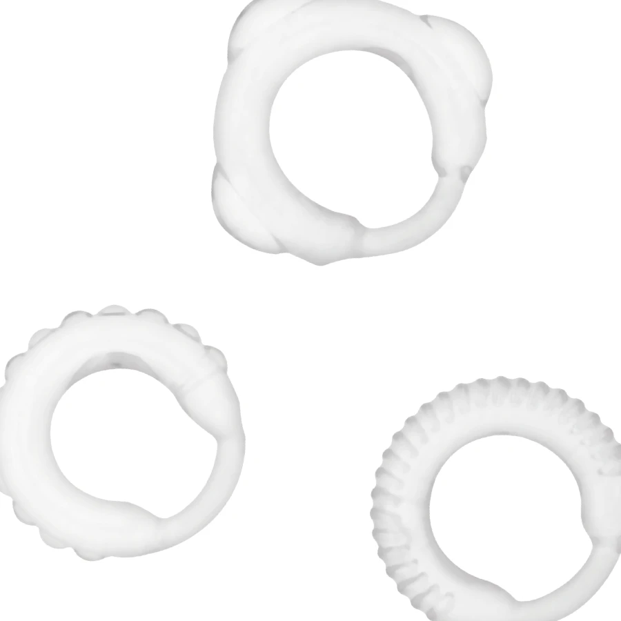 ADDICTED TOYS  C-RING SET CLEAR