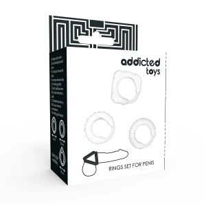ADDICTED TOYS C-RING SET CLEAR