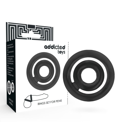 ADDICTED TOYS POTENZ- C-RING ПЕНИС ЧЕРНЫЙ