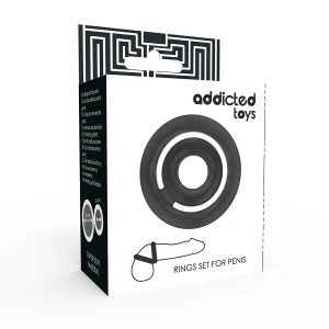 ADDICTED TOYS POTENZ- C-RING ПЕНИС ЧЕРНЫЙ