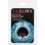 CALIFORNIA EXOTICS - ANELLO IN SILICONE CON PERLINE IN ACCIAIO L