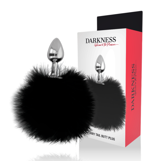 DARKNESS - EXTRA ANAL ANAALTAPP WITH TAIL BLACK 7 CM