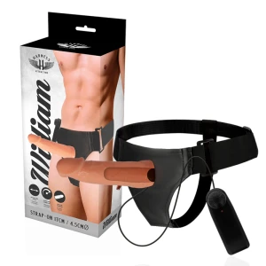УПРЯЖЬ / РЕМНИ ATTRACTION - WILLIAN HOLLOW RNES С ВИБРАТОРОМ 17 X 4.5 СМ