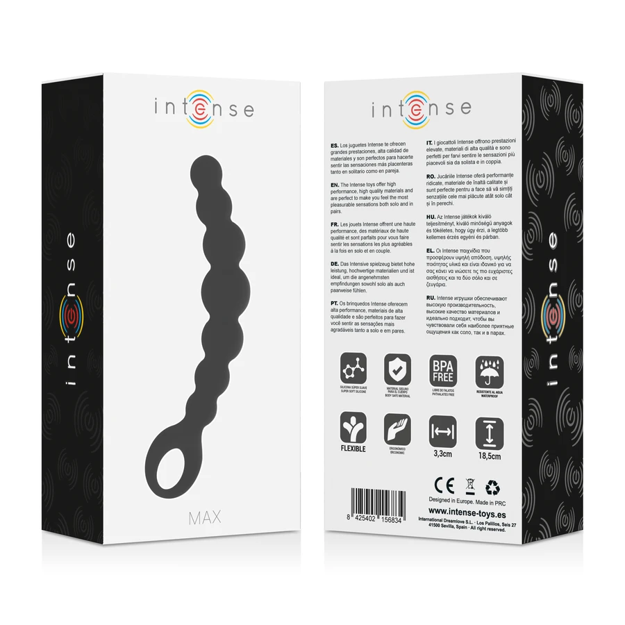 INTENSE ANAL BEADS MAX BLACK