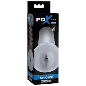 PDX MALE PUMP AND DUMP STROKER - CLEAR
