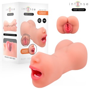 INTENSE DEEP TOUCH - RILEY DOUBLE MOUTH  VAGINA MASTURBATOR