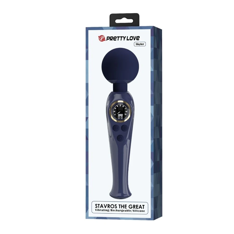 PRETTY LOVE - SKYLER VIBRATOR WAND BLUE