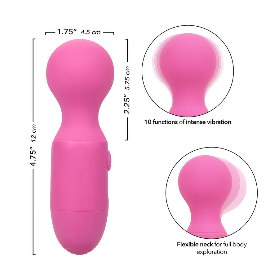CALEXOTICS - FIRST TIME RECHARGEABLE MASSAGER 10 VIBRATIONS PINK