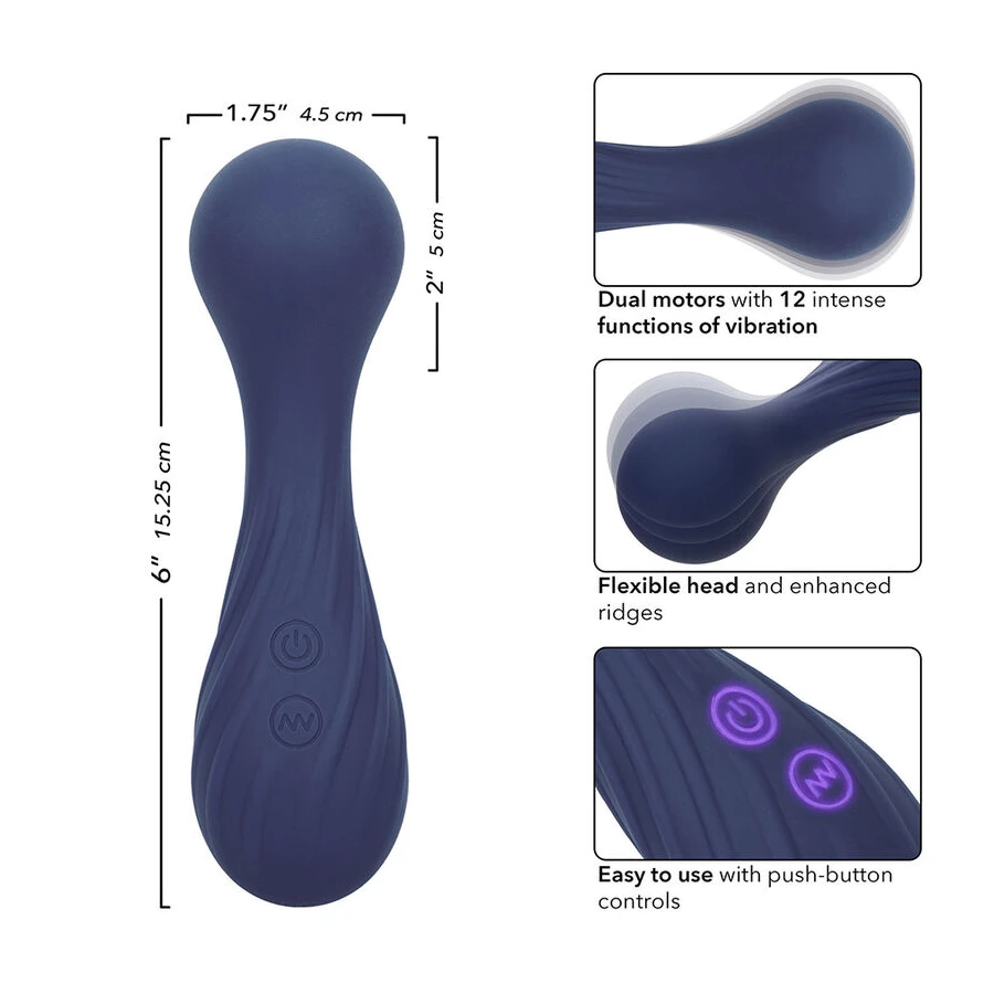 CALEXOTICS - CHARISMA TEMPTATION MASSAGER 12 FUNCTIONS PURPLE