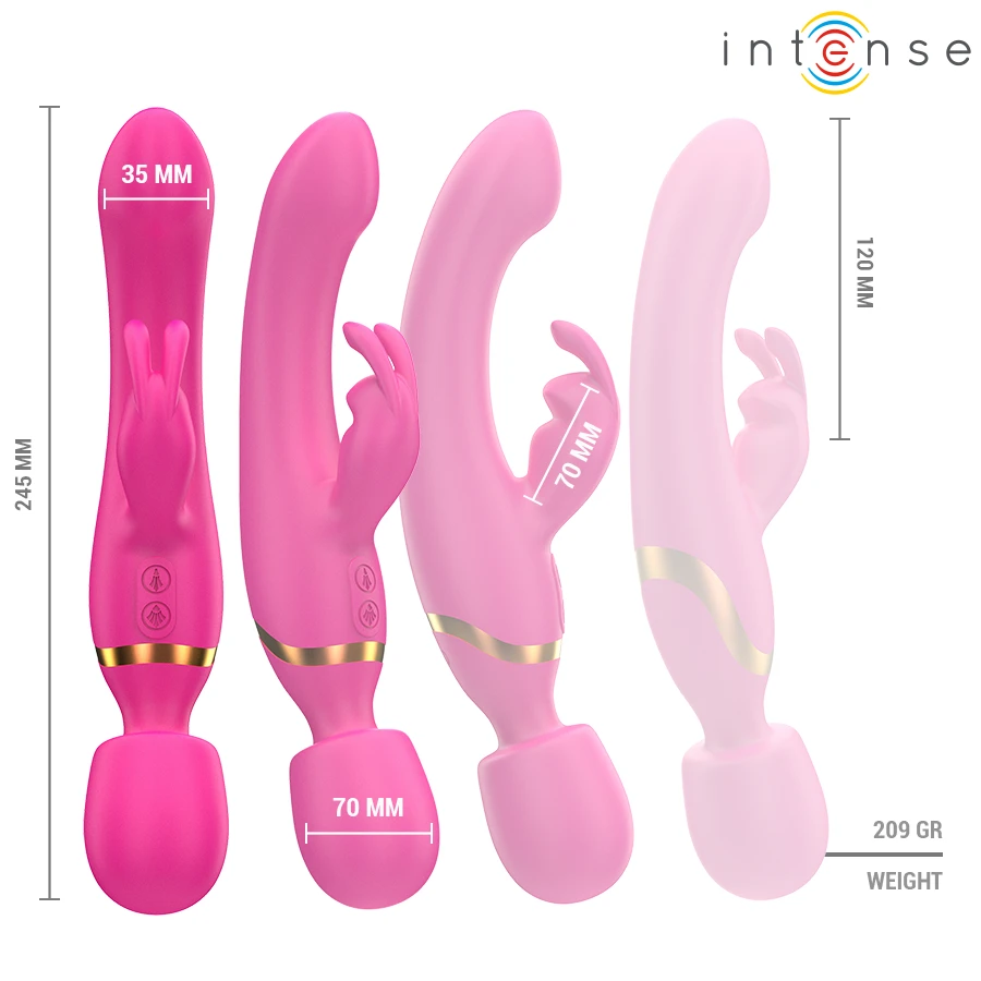 INTENSE - WINONA DOUBLE VIBRATOR RABBIT  WAND