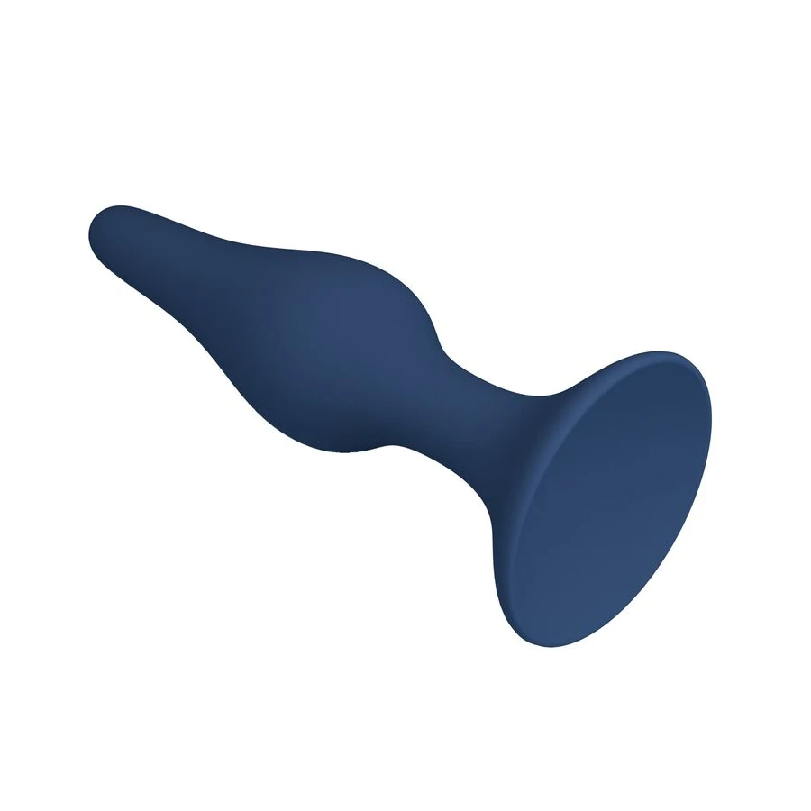 MR PLAY - BLUE SILICONE SLIM ANAL PLUG SIZE S