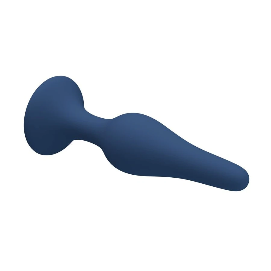 MR PLAY - BLUE SILICONE SLIM ANAL PLUG SIZE S
