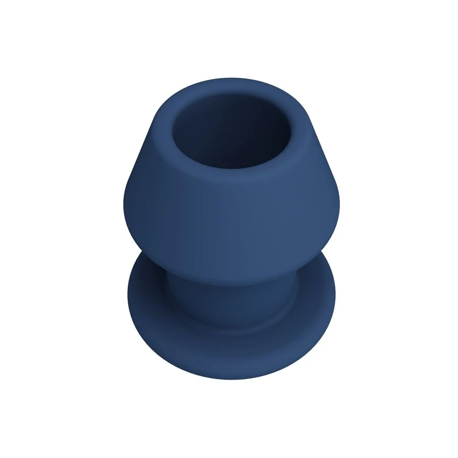 MR PLAY - JACK BLUE SILICONE HOLLOW ANAL PLUG SIZE S