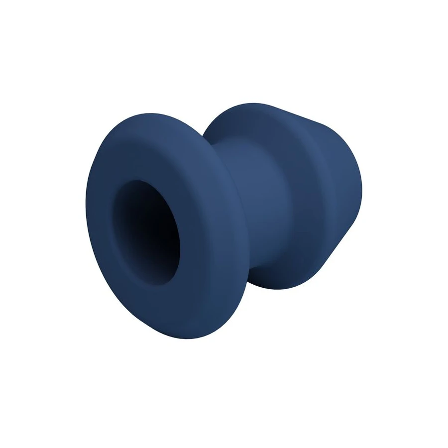 MR PLAY - JACK BLUE SILICONE HOLLOW ANAL PLUG SIZE S