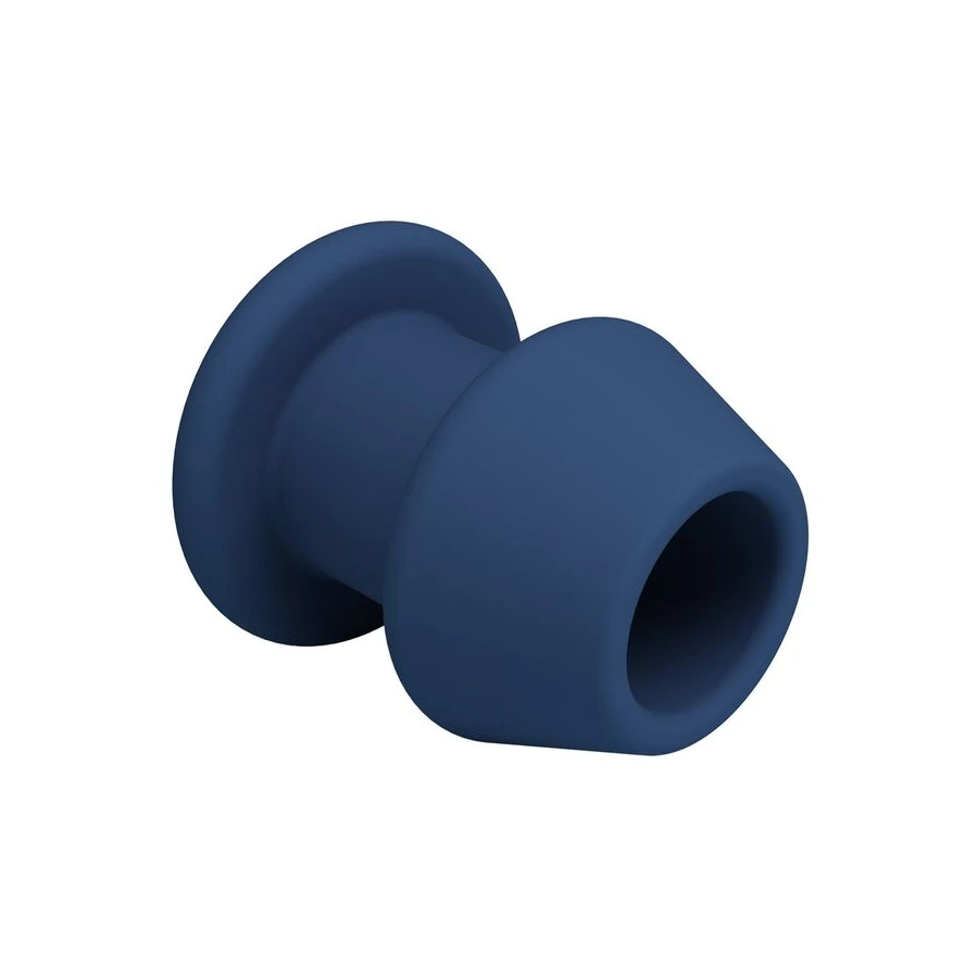 MR PLAY - JACK BLUE SILICONE HOLLOW ANAL PLUG SIZE S