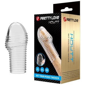PRETTY LOVE - HOTTT PENIS SLEEVE GET YOUR PENIS THICKER TRANSPARENT