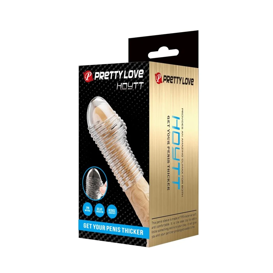 PRETTY LOVE - HOTTT PENIS SLEEVE GET YOUR PENIS THICKER TRANSPARENT
