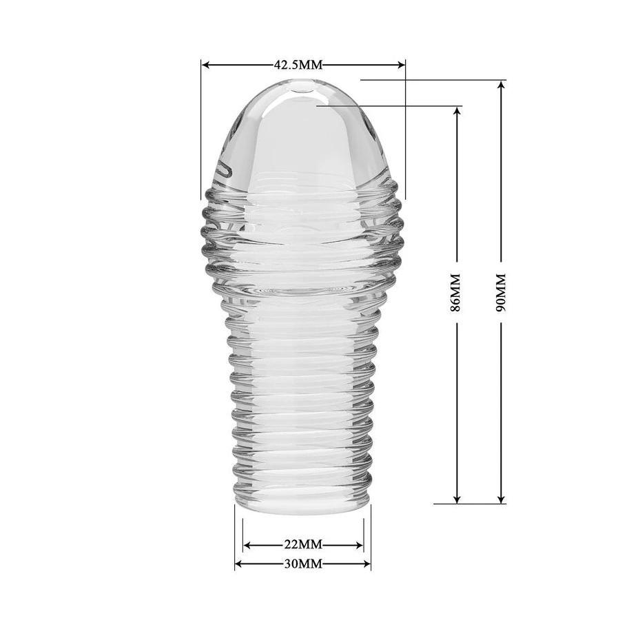 PRETTY LOVE - HOTTT PENIS SLEEVE GET YOUR PENIS THICKER TRANSPARENT