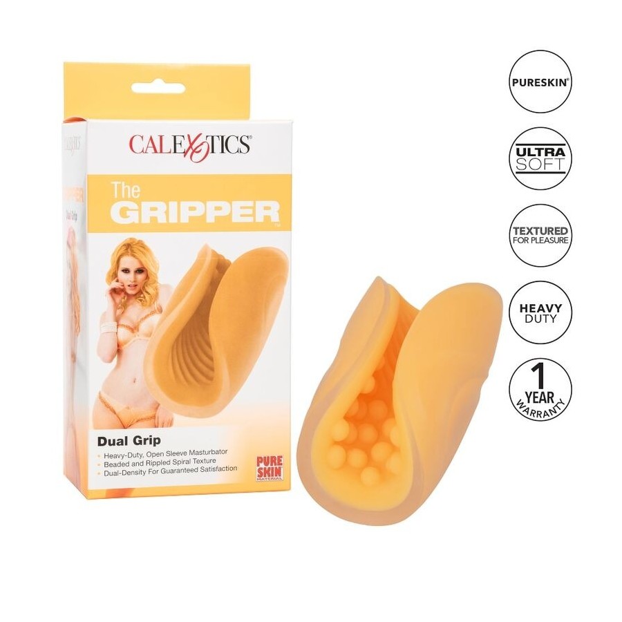 CALIFORNIA EXOTICS - MASTURBATEUR  GRIP PERLÉ ORANGE