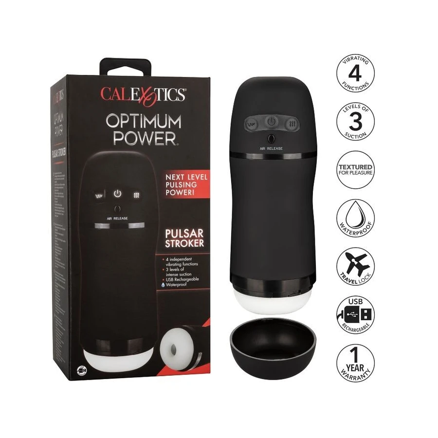 CALIFORNIA EXOTICS - OPTIMUM POWER STROKER FUNZIONI VIBRANTE E ASPIRANTE