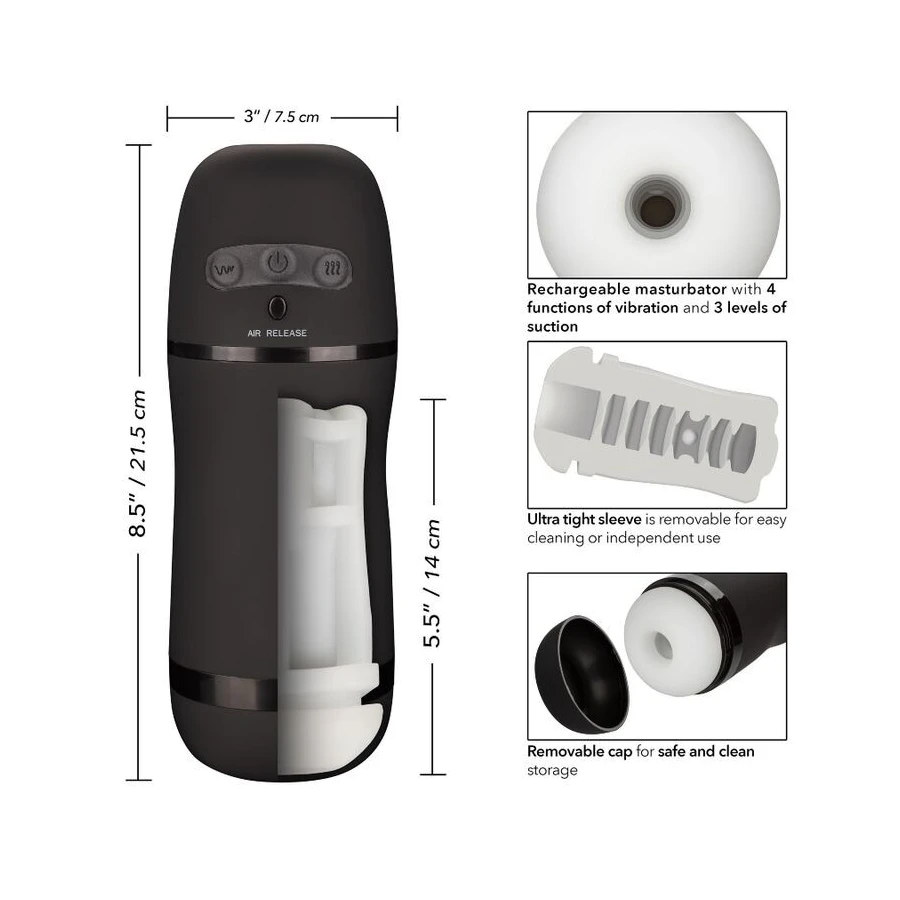 CALIFORNIA EXOTICS - OPTIMUM POWER STROKER FUNZIONI VIBRANTE E ASPIRANTE