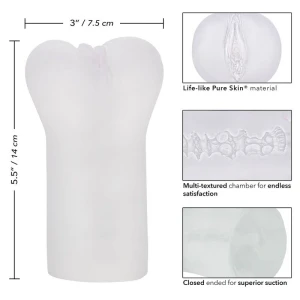 CALIFORNIA EXOTICS - BOUNDLESS VULVA STROKER TRASPARENTE