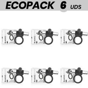 ECOPACK 6 UNITS - BLACKSILVER BURTON RING 10 VIBRATION MODES