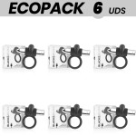 ECOPACK 6 UNITS - BLACKSILVER BURTON RING 10 VIBRATION MODES