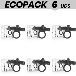 ECOPACK 6 UNITS - BLACKSILVER BURTON RING 10 VIBRATION MODES BLACK