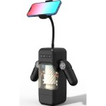 ИГРОВАЯ КУБКА - ТОЛЧКОВЫЙ ВИБРАЦИОННЫЙ МАСТУРБАТОР С ФУНКЦИЕЙ ПОДОГРЕВА И ПОДДЕРЖКОЙ ДЛЯ МОБИЛЬНЫХ УСТРОЙСТВ - ЧЕРНЫЙ