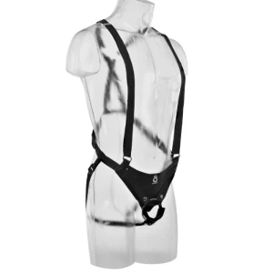 KING COCK 30.5 CM ПОЛЫЙ СТРАПОН SUSPENDER SYSTEM - FLESH